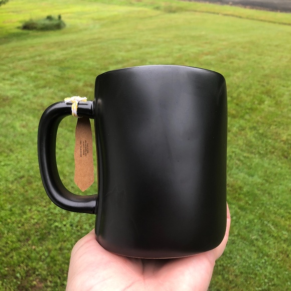 NWT Rae Dunn "#1 Dog Dad" Black Mug Father's Day Gift - Picture 2 of 4